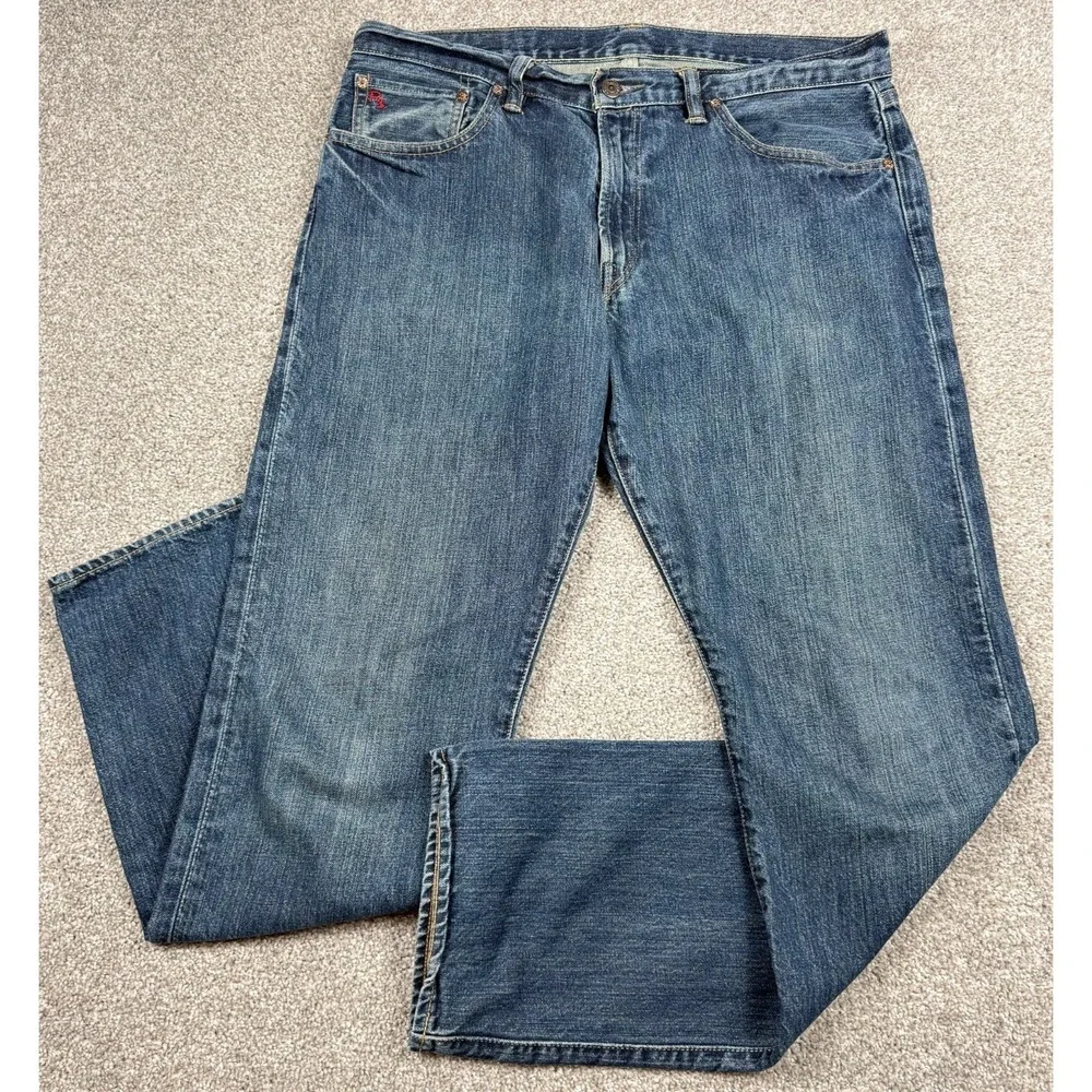 Polo Ralph Lauren Classic Fit Jeans Men's 36x32 Blue 100% Cotton Denim